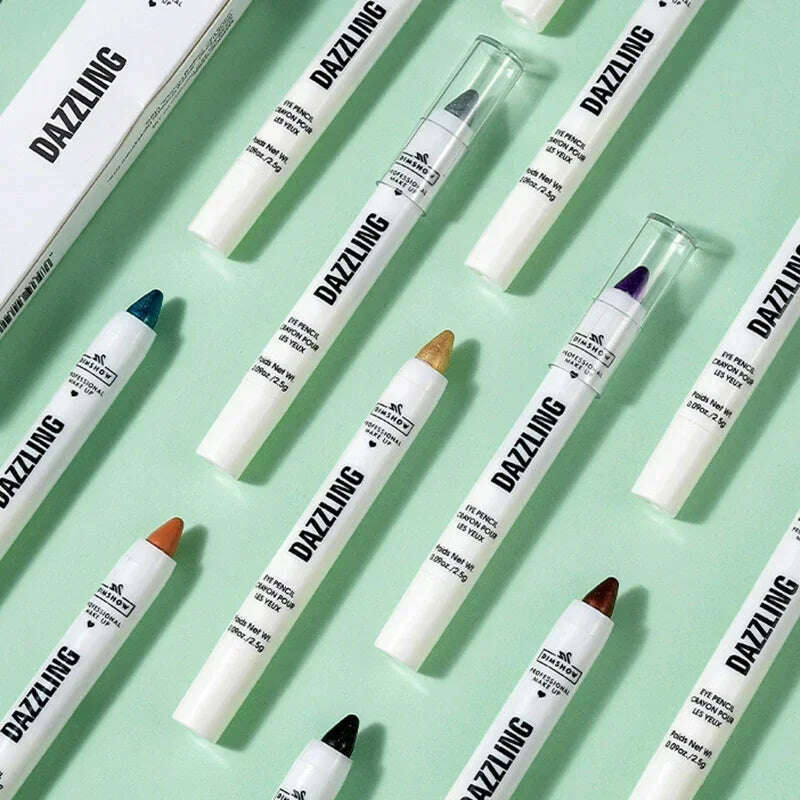 Highlighter Eyeshadow Pencil Waterproof Glitter Matte Nude Eye Shadow Lying Silkworm Makeup Pigment Cosmetics White Eyeliner Pen