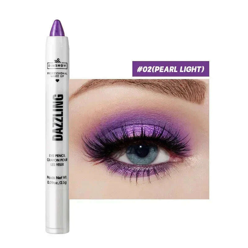 Highlighter Eyeshadow Pencil Waterproof Glitter Matte Nude Eye Shadow Lying Silkworm Makeup Pigment Cosmetics White Eyeliner Pen