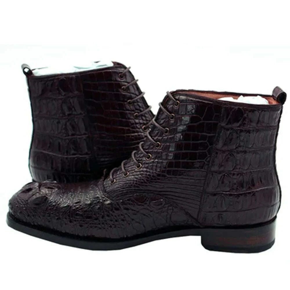 hulangzhishi men boots Pure manual Short boots male shoes