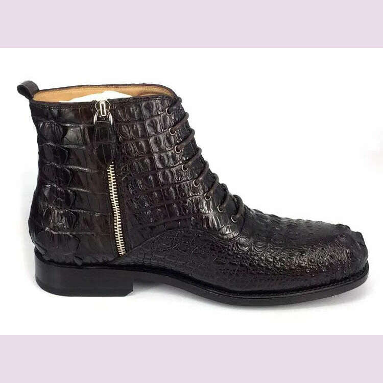 hulangzhishi men boots Pure manual Short boots male shoes