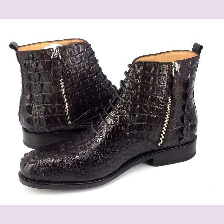 hulangzhishi men boots Pure manual Short boots male shoes
