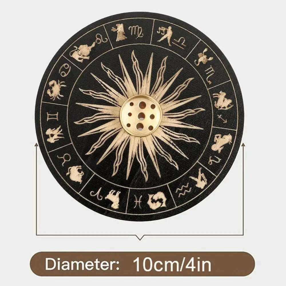 Incense Stick Burner Cute Incense Holder For Sticks Wood Incense Tray Holder For Sticks With 9 Hole For Yoga Meditation And Home