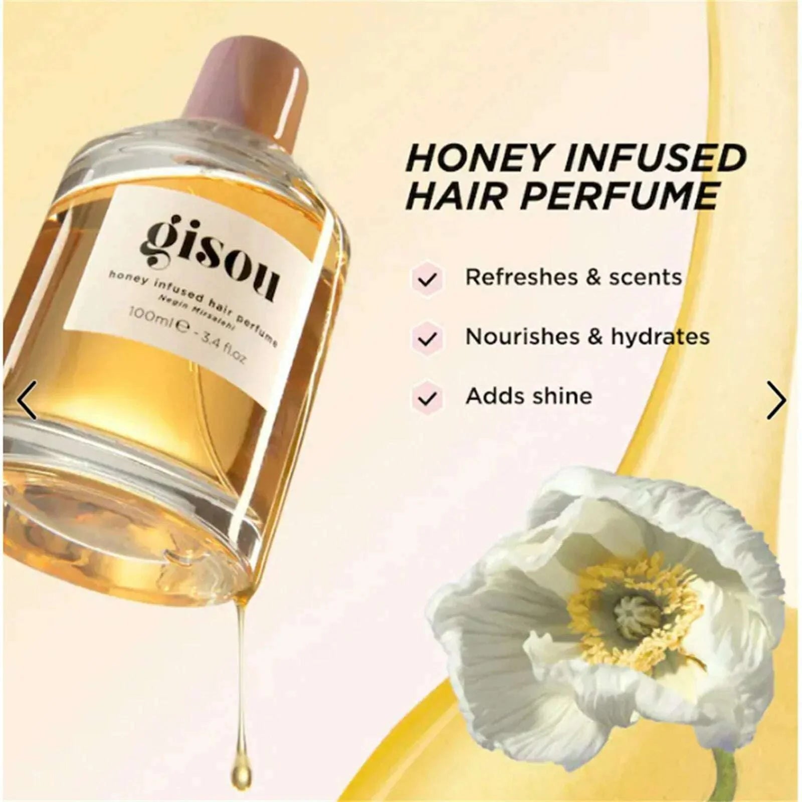 Infused Hair Perfume Pocket Size, A Travel-Friendly With Sweet Notes Of Honey Blended Into Spring Florals (1.7 Fl Oz/50ml)