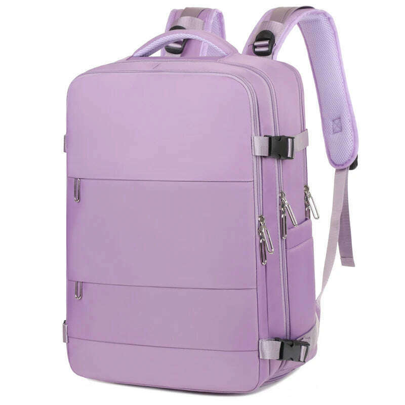 Large Capacity Expansion Travel Backpack 2024 New Nylon Fabric Waterproof Backpack Multifunctional Commuting Computer Bag