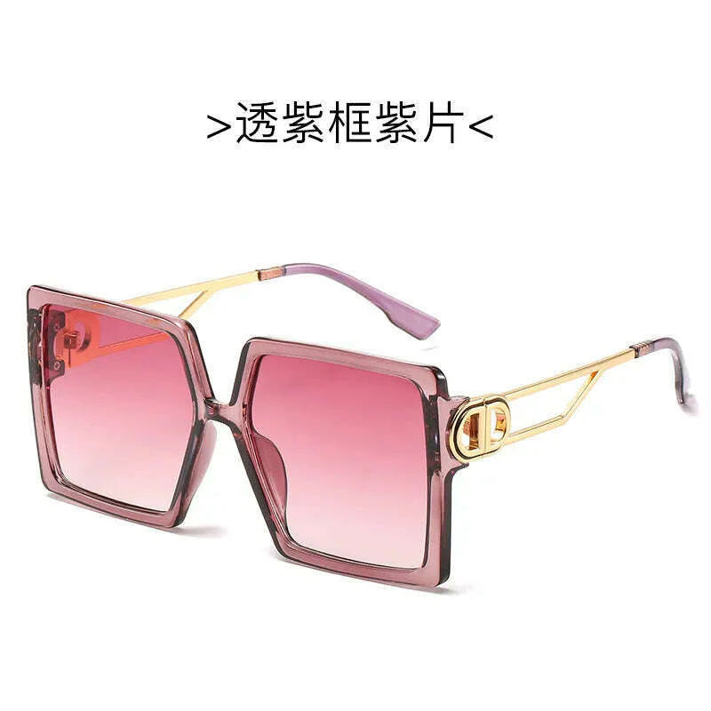 large square frame sunglasse metal square sunglasses men and women fashion casual sunglasses large frame thin for sunglasses men