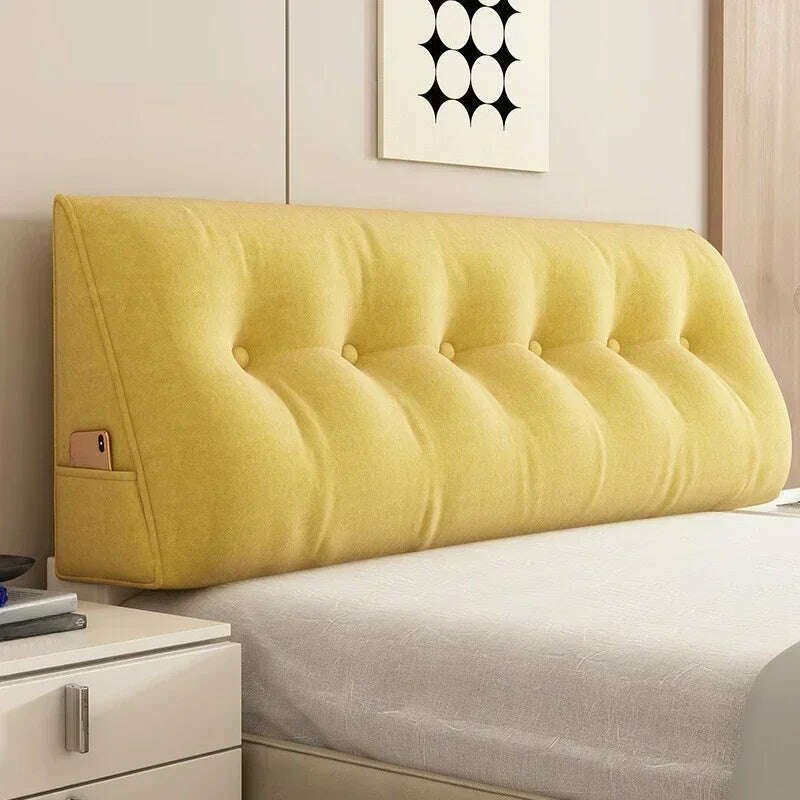 Large Triangular Pillow Bed Wedge Bed Rest Reading Pillow Backrest Positioning Support Bolster Cushion with Removable Cover