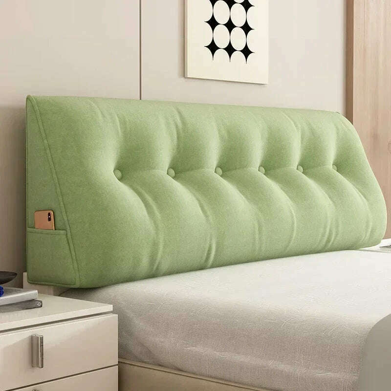 Large Triangular Pillow Bed Wedge Bed Rest Reading Pillow Backrest Positioning Support Bolster Cushion with Removable Cover