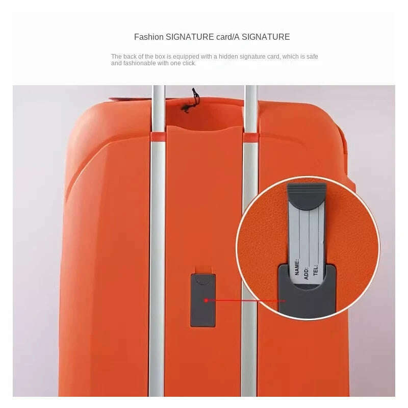 Lightweight Luggage PP Password Trolley Case Unisex Suitcase 20/24/28 inch Cabin Carry on Travel Bag Rolling Luggage Suitcases