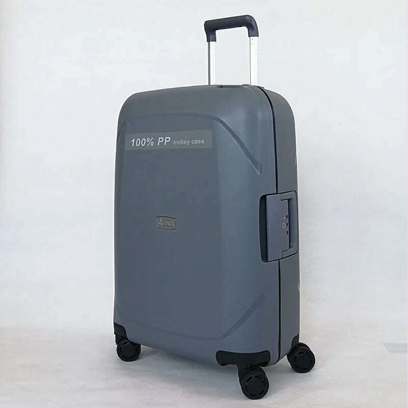 Lightweight Luggage PP Password Trolley Case Unisex Suitcase 20/24/28 inch Cabin Carry on Travel Bag Rolling Luggage Suitcases
