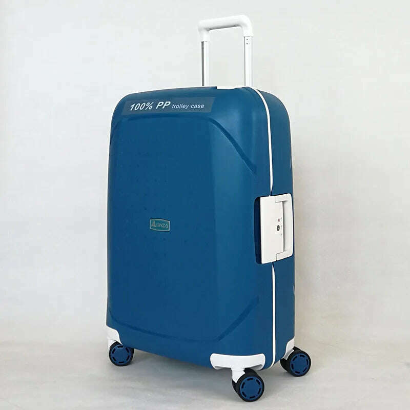 Lightweight Luggage PP Password Trolley Case Unisex Suitcase 20/24/28 inch Cabin Carry on Travel Bag Rolling Luggage Suitcases
