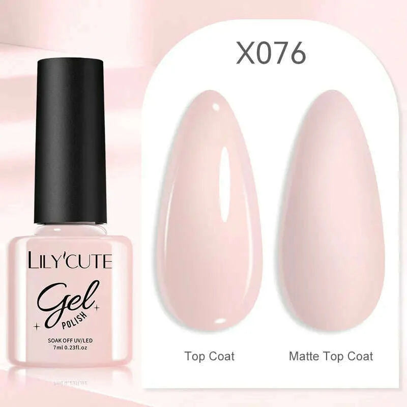 LILYCUTE 7ML Rainbow Glass Cat Magnetic Gel Nail Polish Super-Bright Colorful Glitter Sparkling Manicure Semi Permanent Nail Gel