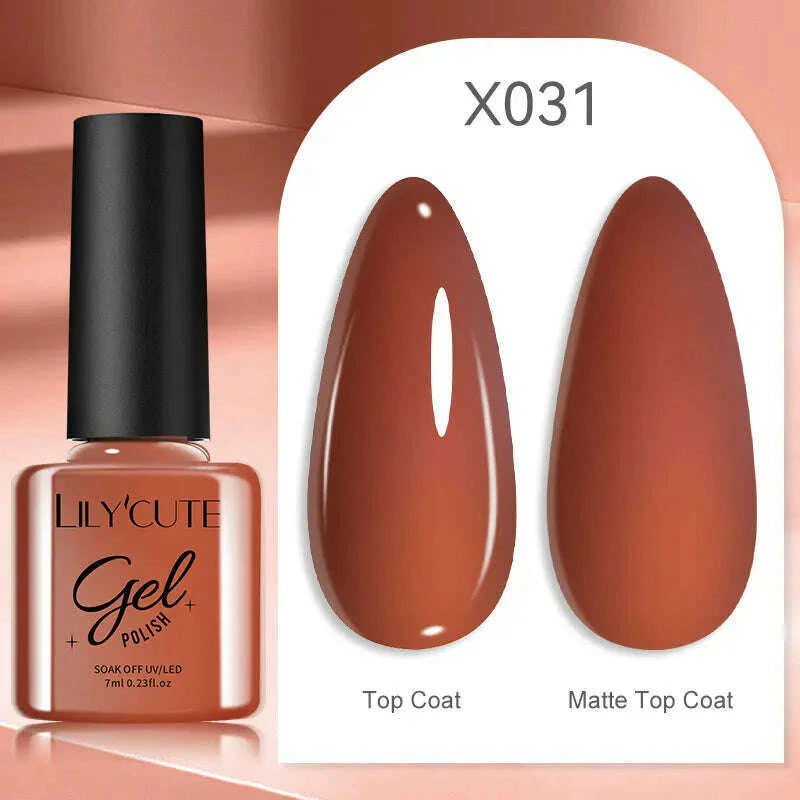 LILYCUTE 7ML Rainbow Glass Cat Magnetic Gel Nail Polish Super-Bright Colorful Glitter Sparkling Manicure Semi Permanent Nail Gel