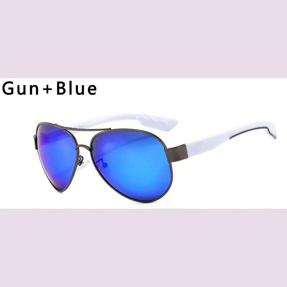LORETO Sunglasses Men Driving Shades Male Mirror Polarized Sunglasses For Men Retro Brand Designer Sport Pilot Eyewear Gafas