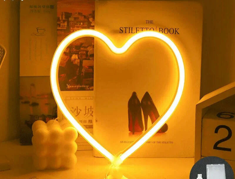 Love LED Neon Sign Light Glowing Valentine's Day Propose Festival Decoration Neon Lamp For Home Party Decor Adult Gift