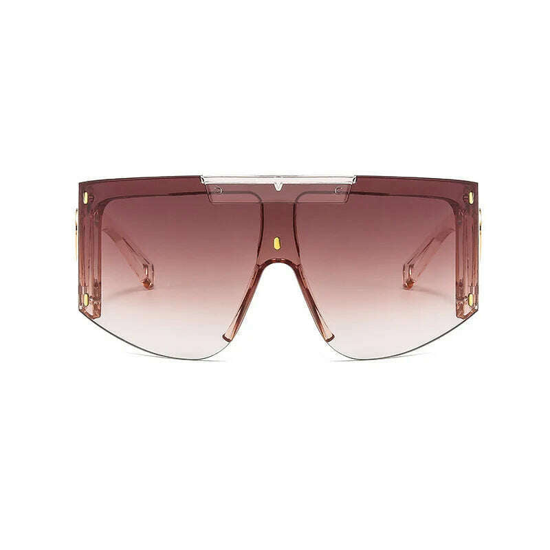 Men's Mask Goggles Sunglasses For Women Fashion One Piece Square Sun Glasses Men Oversized Ladies Eyeglasses UV400 oculos H146