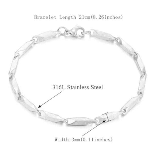 Mens 316L Stainless Steel Male Bracelet Wholesale Braslet Gold Silver Color Braclet Chunky Cuban Chain Link Bracelet For Man