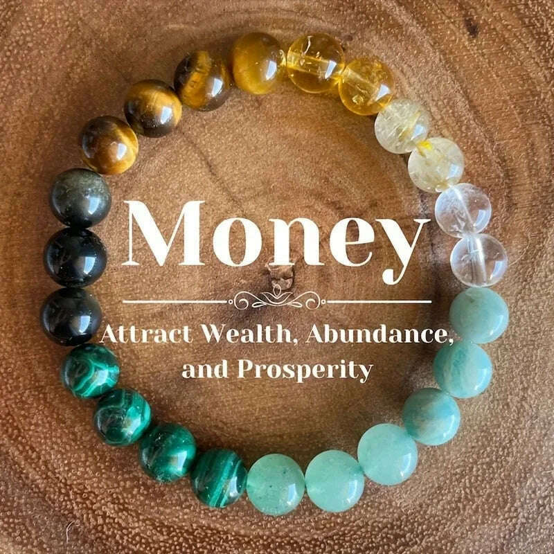 Natural Amethyst Body-purify Slimming Bracelet Stone Energy Yoga Bracelets for Women Weight Loss Bracelet Fatigue Relief Healing