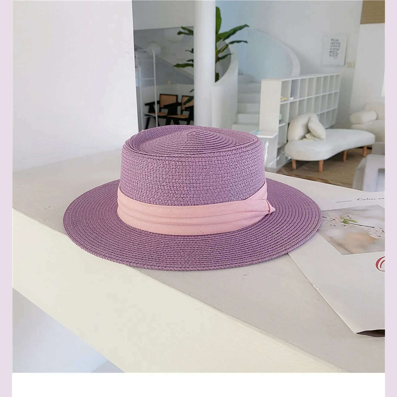 Net celebrity sun-shading flat straw hat women summer fedora hat travel on the beach and beach vacation sunscreen hat панама