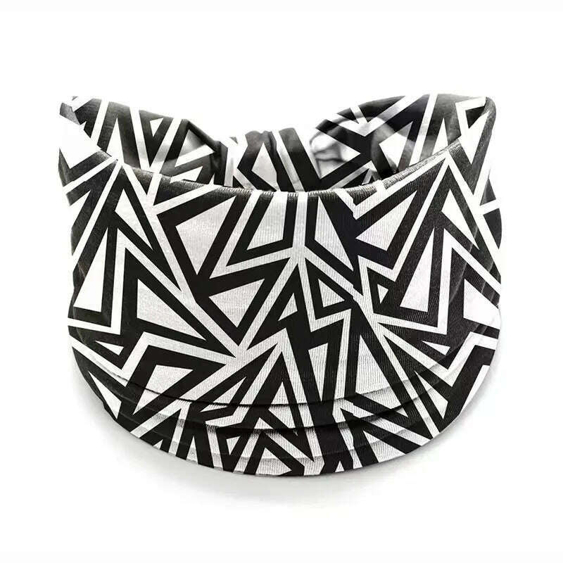 New African Pattern Print Wide Headband for Women Twist Style Hair Bandanas Head Wrap Elastic Headwear Turban Girls Accessories