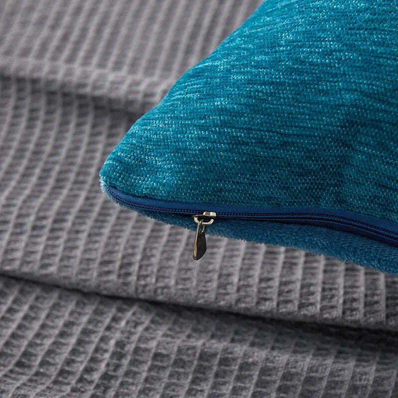 New Design Horse Pattern Throw Pillow Covers Chenille Throw Pillowcases Square Decorative Cushion Pillow Covers for Sofa JAF071