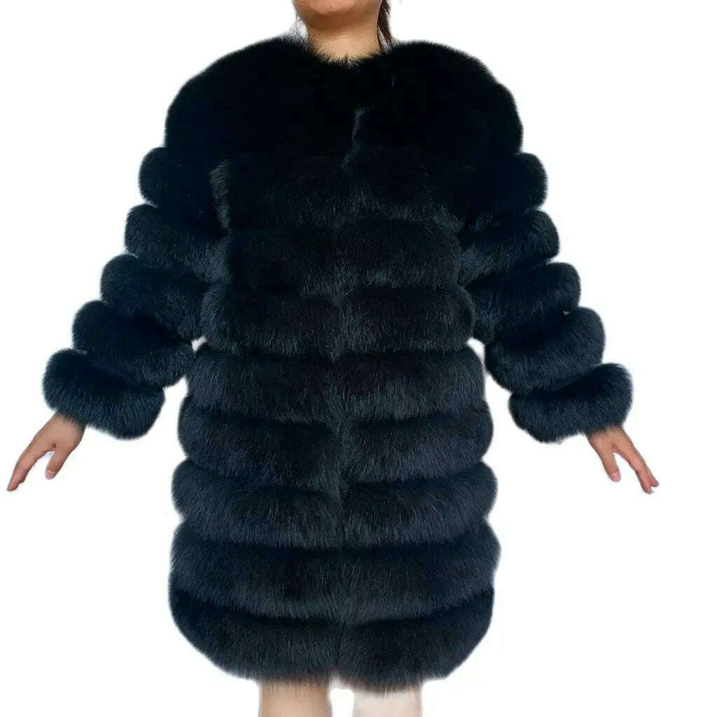 NEW style 4in1 real fur coats Women Natural Real Fur Jackets Vest Winter Outerwear Women fox fur coat high quality fur Clothes