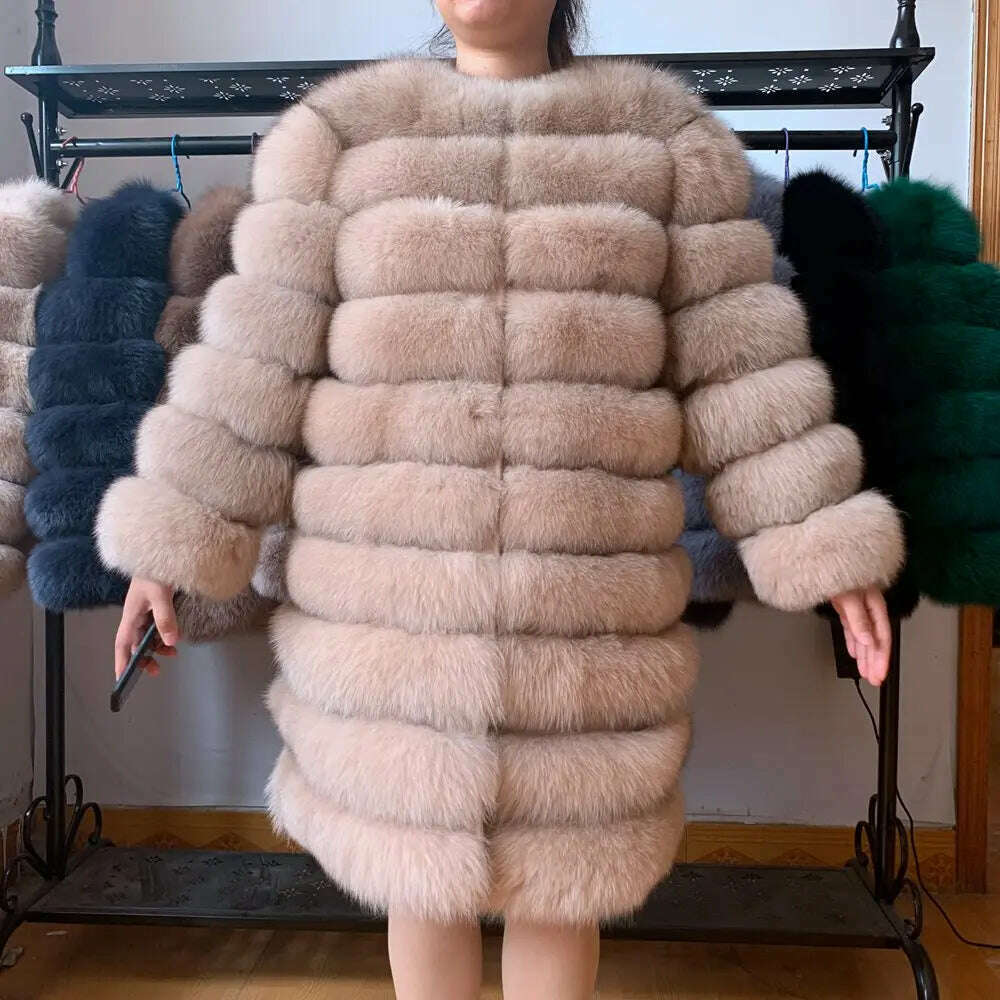 NEW style 4in1 real fur coats Women Natural Real Fur Jackets Vest Winter Outerwear Women fox fur coat high quality fur Clothes