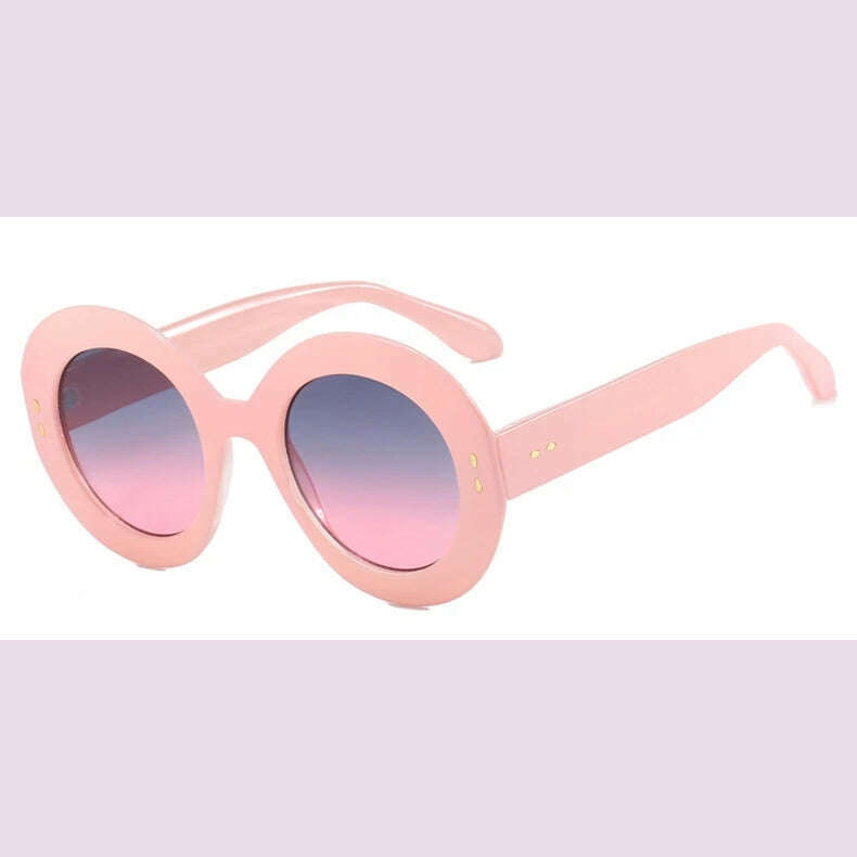 Oversized Round Glasses Frames Women Fashion Clear Lens Optical Eyeglasses Frame Ladies Eyewear Leopard Black