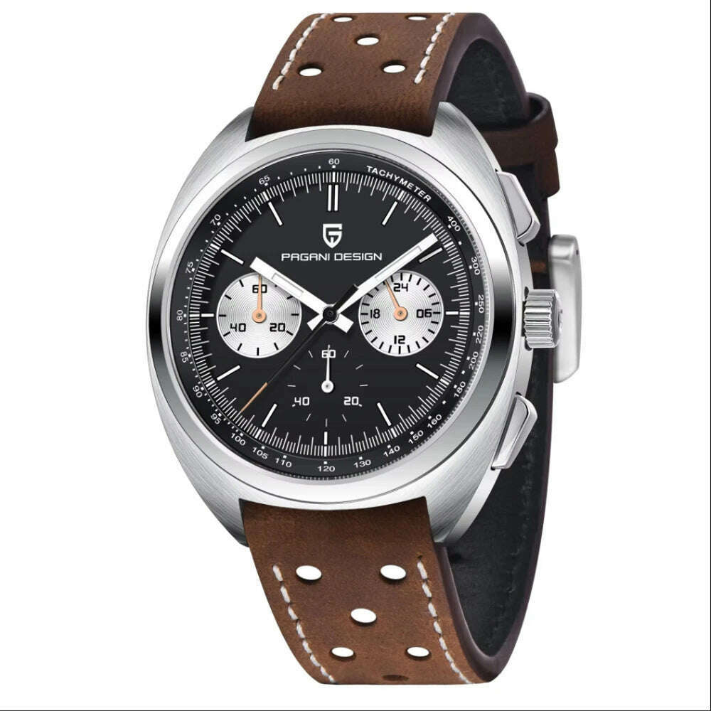 PAGANI DESIGN 2024 NEW Turtle Back Chronograph 1782 Watch for Man Fashion Men's Quartz Watch Luminous relogios masculino