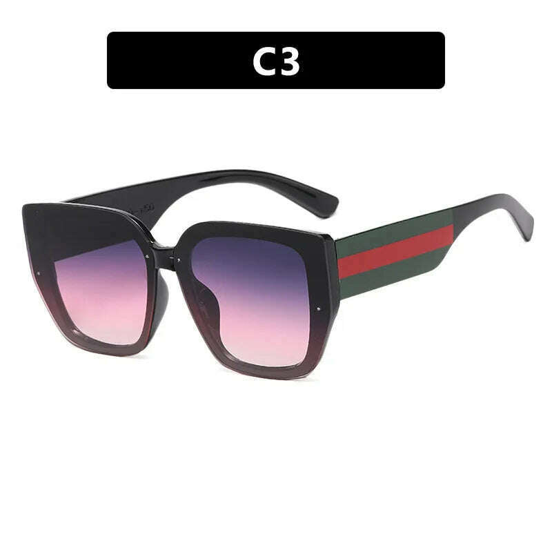 Polygonal Mix Color Sunglasses Irregular 2024 New Women Sunglasses Retro Fashion Concave Shape Girls Eyewear Luxury Designer