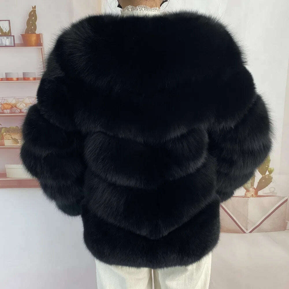 Real fur coats Women Natural Real Fur Jackets Vest Winter Outerwear Women fox fur coat high quality fur Clothes