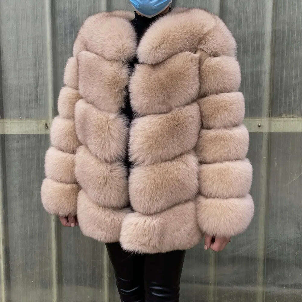 Real fur coats Women Natural Real Fur Jackets Vest Winter Outerwear Women fox fur coat high quality fur Clothes