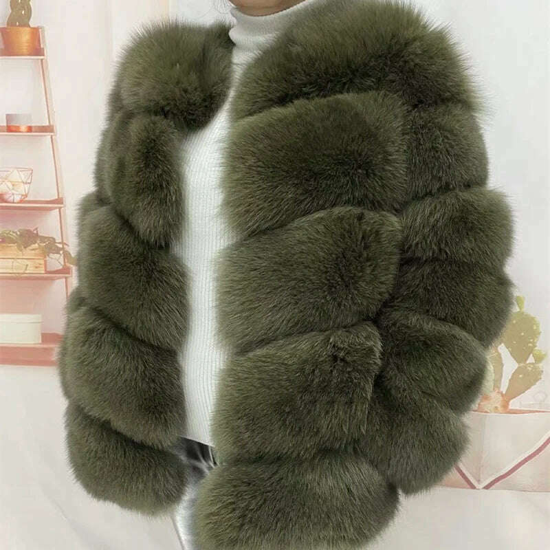 Real fur coats Women Natural Real Fur Jackets Vest Winter Outerwear Women fox fur coat high quality fur Clothes