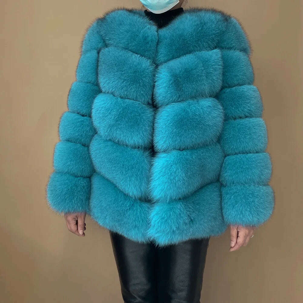 Real fur coats Women Natural Real Fur Jackets Vest Winter Outerwear Women fox fur coat high quality fur Clothes