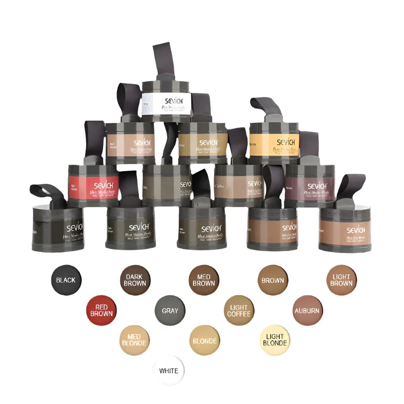 SEVICH Beard Hair Shadow Powder Beard Root Cover Up Concealer Fill In Thinning Instantly Modify Beard Fluffy Powder 13 Color 4g