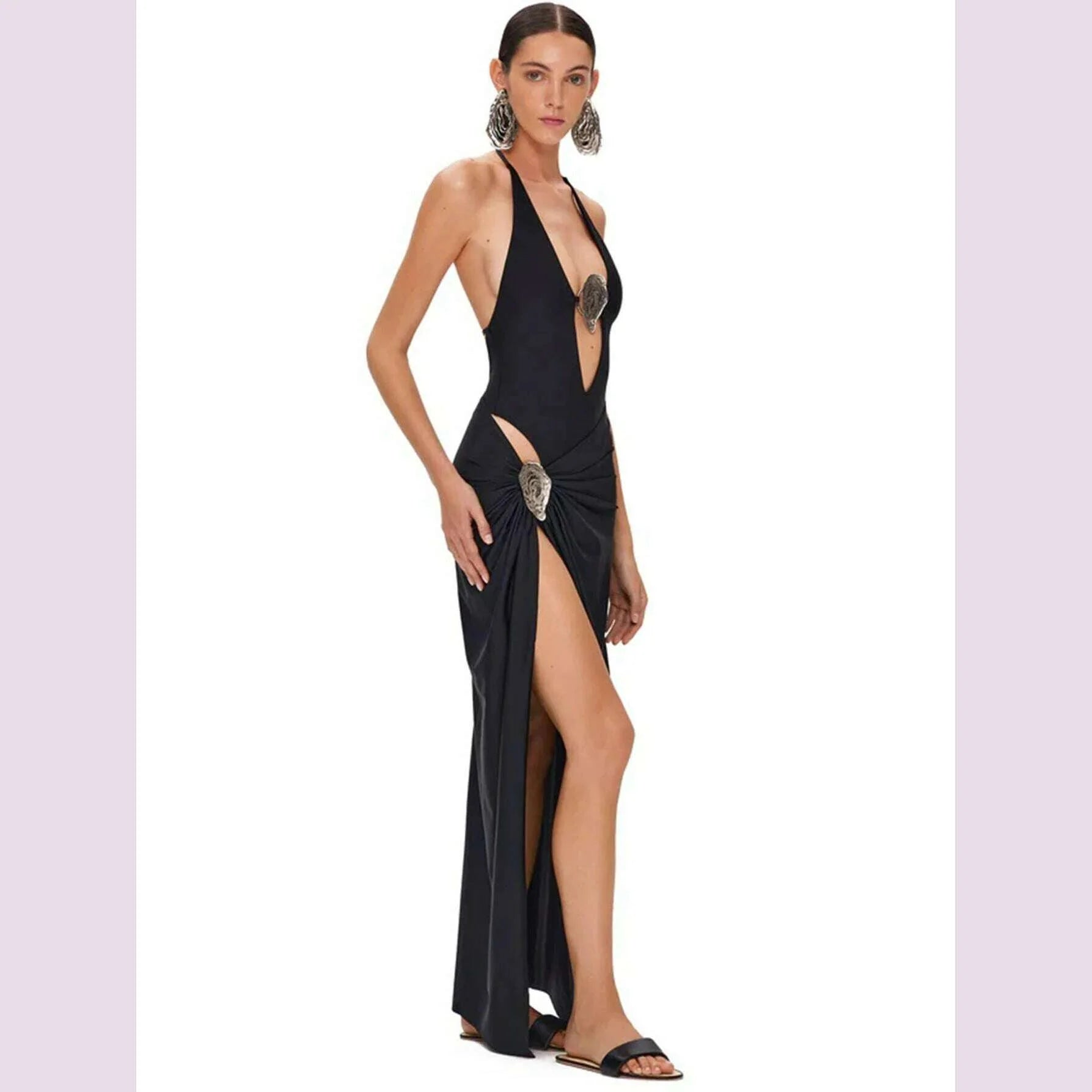 Sexy Deep V Neck Swimsuit With Skirt Women 2 Pcs Suits 2025 High Leg Backless Swimwear Fashion Female Holiday Beachwear Outfits