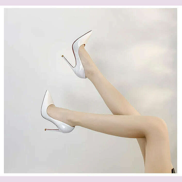 Shoes Woman 2024 Trend Luxury Shoes For Women Brand Pumps Red Shiny Bottom Pointed Toe High Heels Party Elegant Ladies Shoe 2025