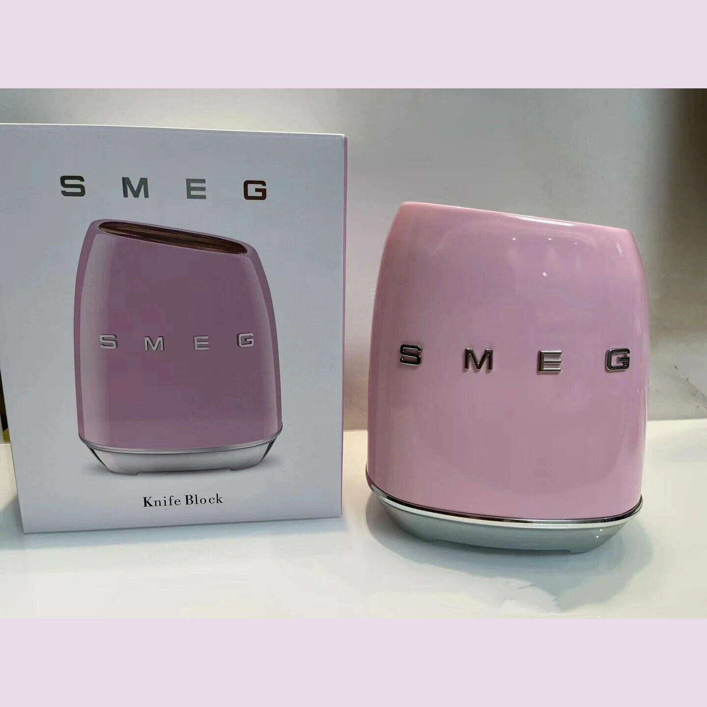 Smeg Vacuum cup Luxury Retro Design Knife Holder Not Include Knives High-quality Kitchen Tool Kitchenware Carrier Home Water cup