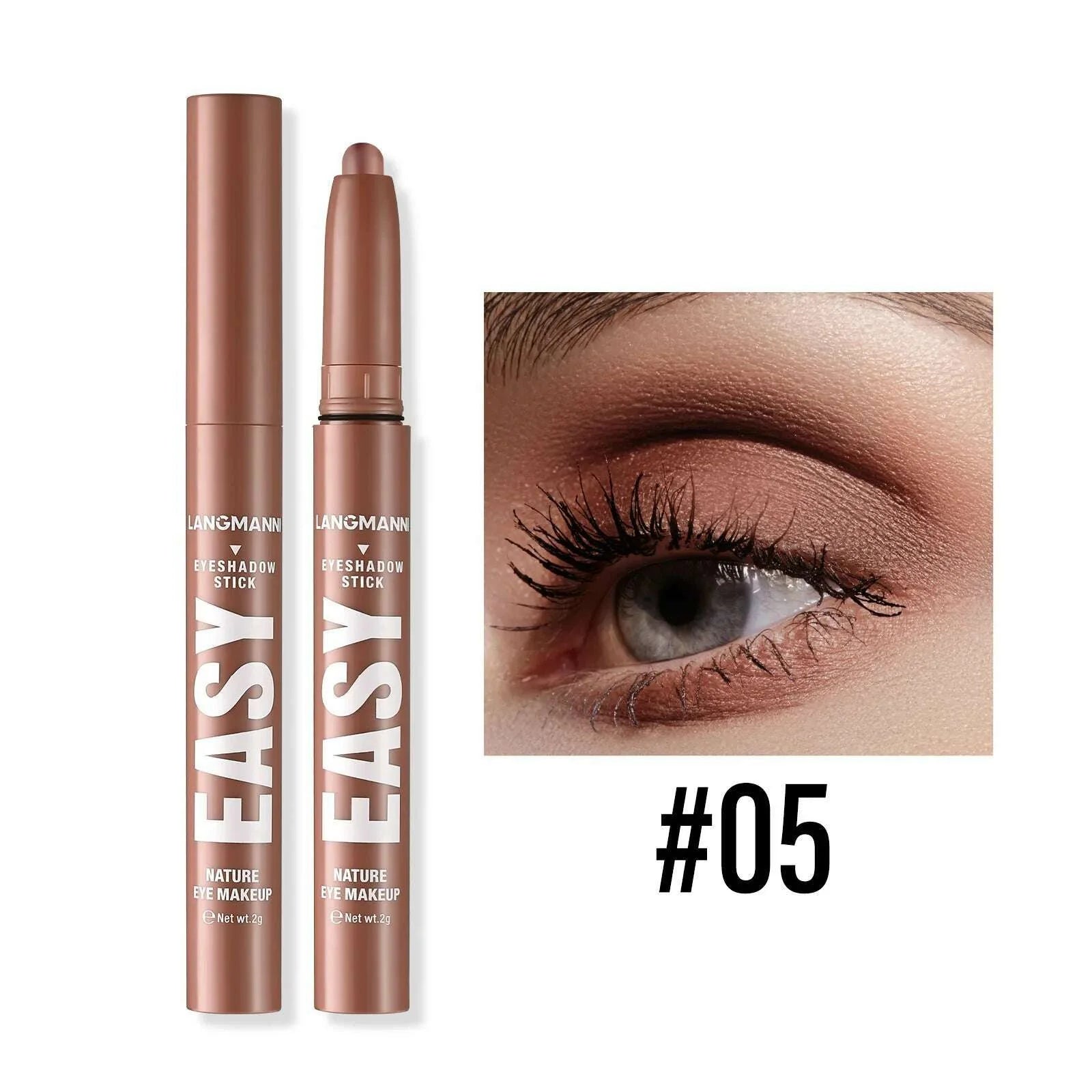 Smoky Rose Purple Eyeshadow Pencil Glitter Shimmer Highlighter&Eye Shadow Eyeliner Stick Bronze Matte Eye Shadow Stick Makeup
