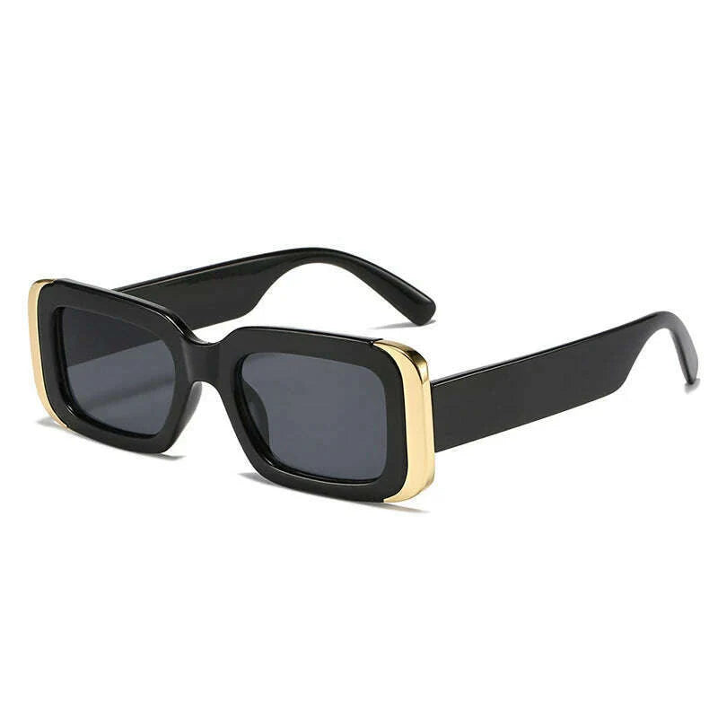 SO&EI Ins Popular Fashion Square Sunglasses Women Retro Brand Designer Jelly Color Shades UV400 Men Gradient Sun Glasses