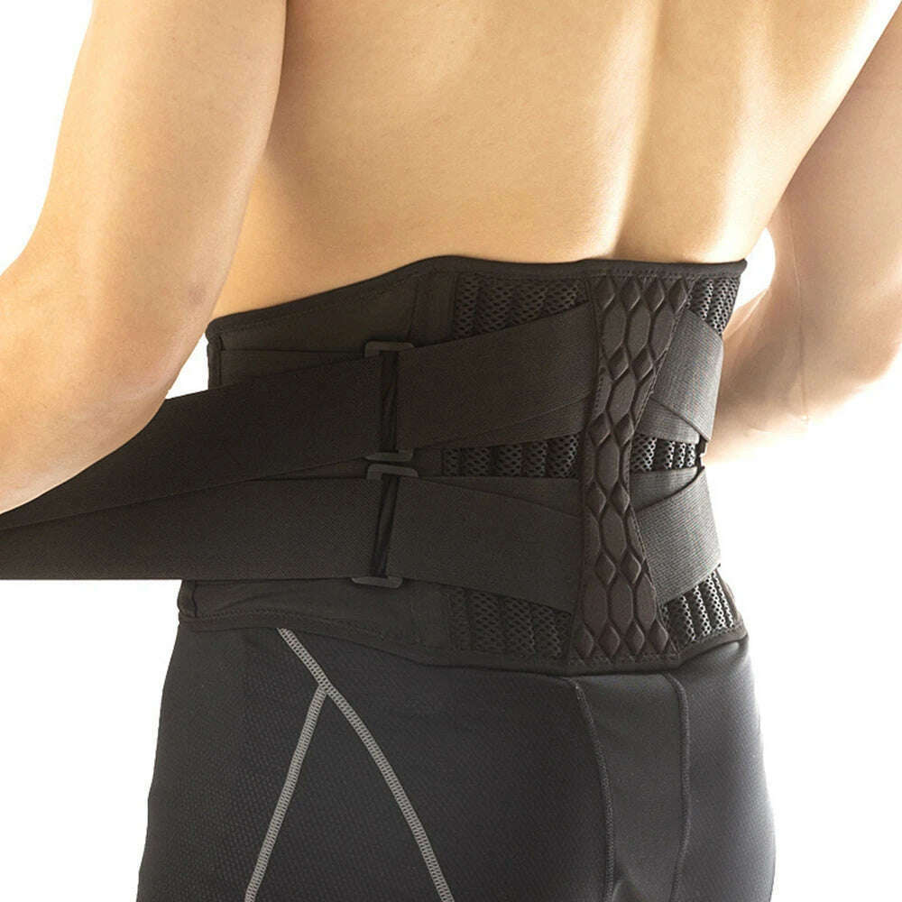 TIKE Lumbar Back Braces Support Belt for Women Men,Gym Waist Trainer Belt for Back Pain Relief,Herniated Disc,Sciatica,Scoliosis