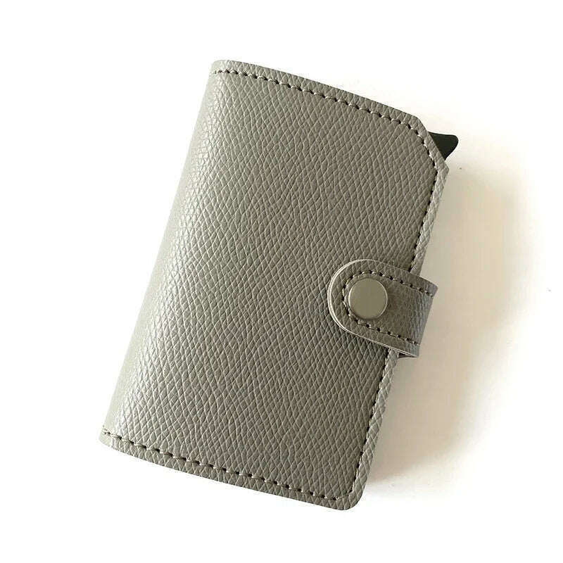 Top Quality Wallets Men Money Bag Automatic Pop-up Metal Aluminum Shell Money Minimalist Credit Card Holder RFID Blocking