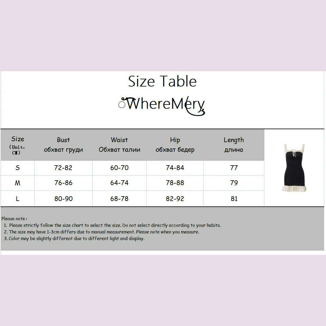 WhereMery Vintage Square-neck Stitch Prom Dress Sexy Spaghetti Strap Pleated Mini Dresses Summer Party Club Sleeveless Vestido