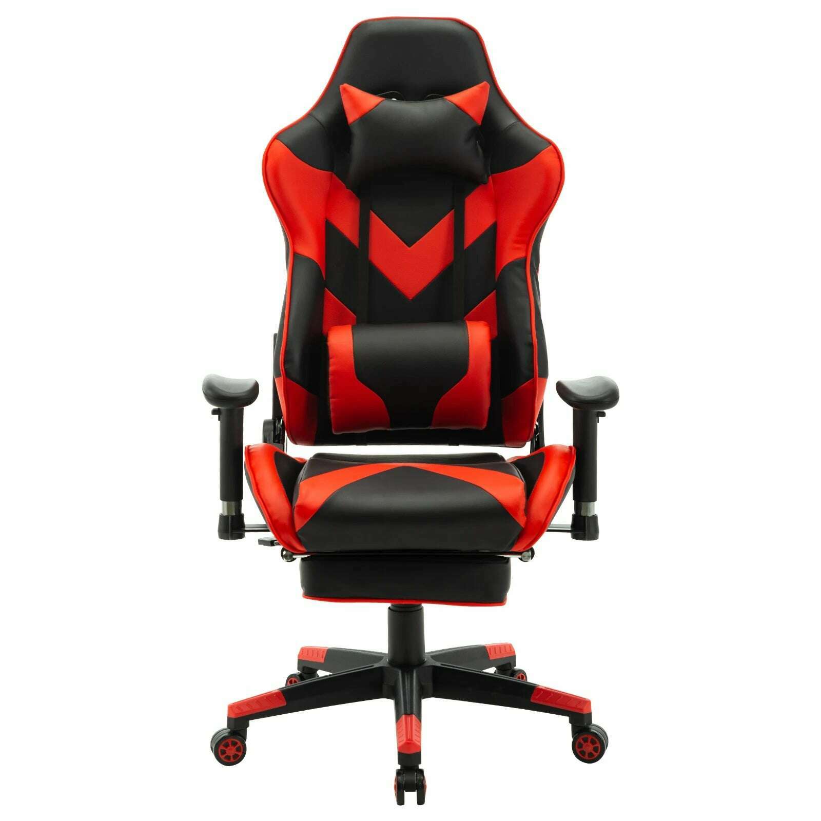WOLTU Swivel Computer Desk Office Chair Racing Gaming Chair Faux Leather Seat with 155°Tilt Reclining Lumbar Cushion Relaxing