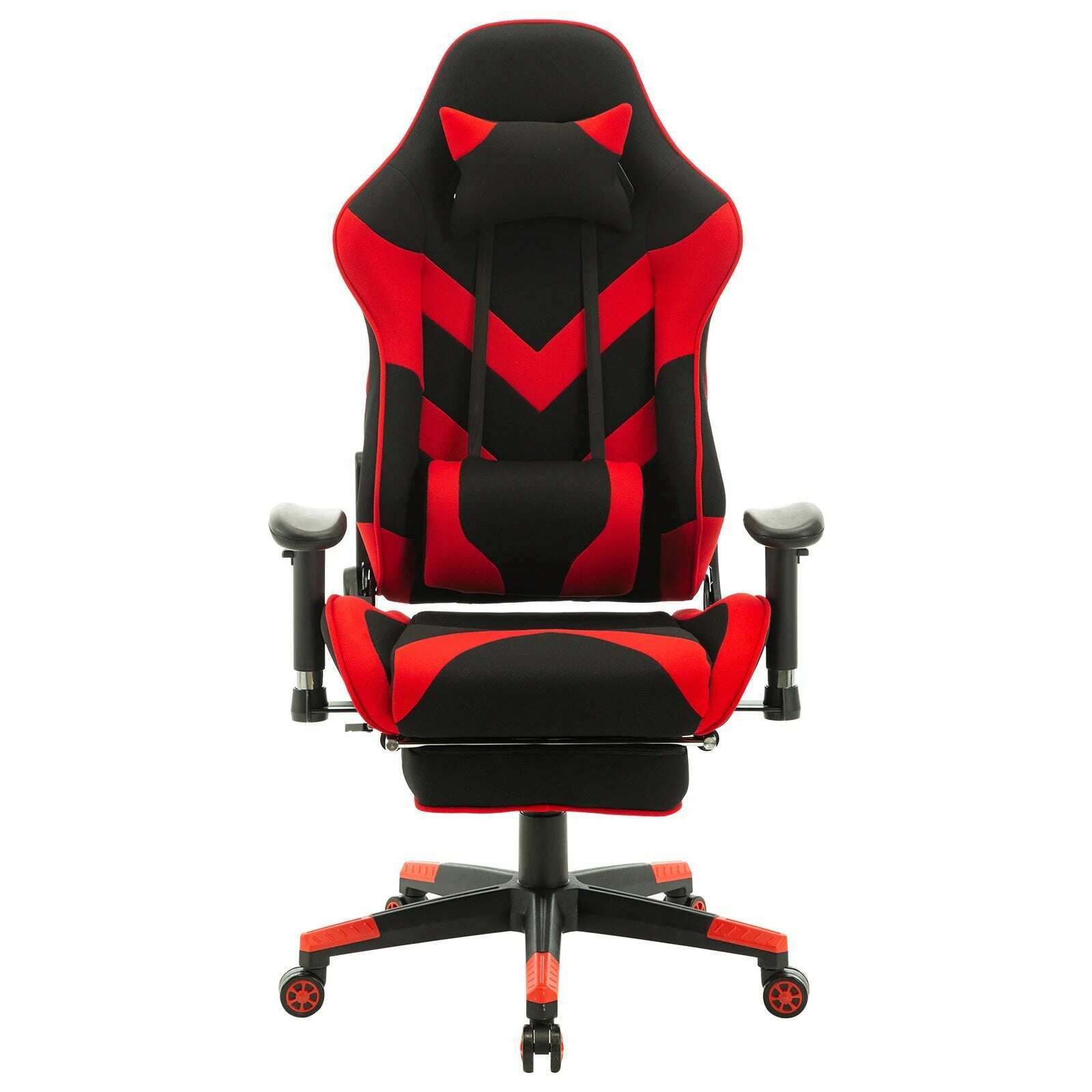 WOLTU Swivel Computer Desk Office Chair Racing Gaming Chair Faux Leather Seat with 155°Tilt Reclining Lumbar Cushion Relaxing