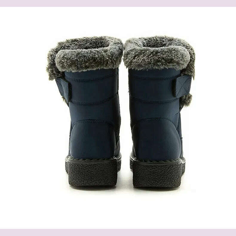 Women's Boots 2024 Trend Winter Shoes For Woman Winter Boots Ankle Low Heels Botas Mujer Waterproof Snow Boots With Fur Shoes