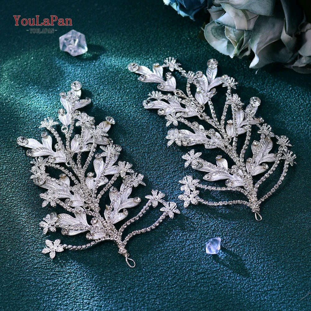 YouLaPan Bling Rhinestone Headband Wedding Bridesmaid Headwear Women Fashion Hair Accessories Handmade Bride Tiara HP438