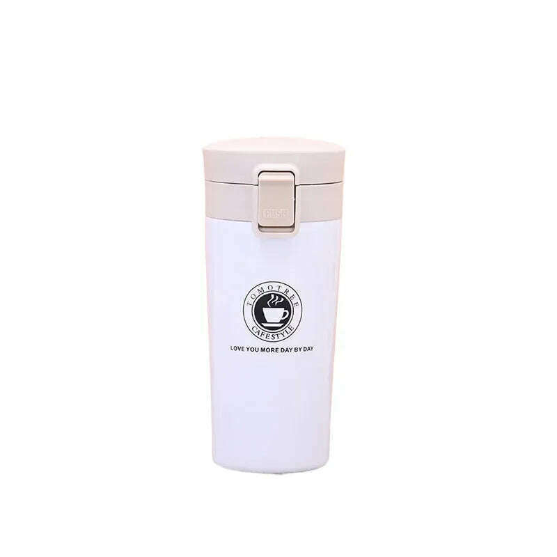 0.5L Thermal Mug Double Wall 304 Stainless Steel Coffee Cup Vacuum Flask Thermos Water Bottle Tea Coffee Leak-proof Thermos Mug
