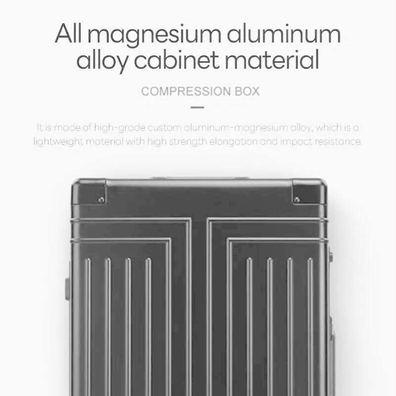 100% Aluminum-magnesium alloy Travel Suitcase Rolling Luggage 20/24/28 inch Trolley Luggage Carry-On Cabin Suitcase