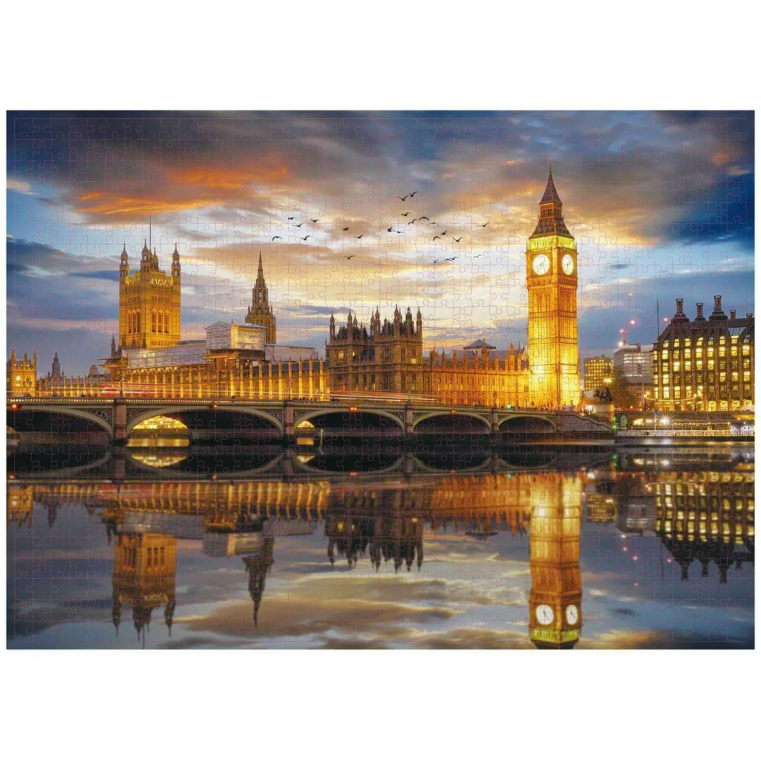 1000 Pieces London Night Jigsaw Puzzle Home Decor Adults Puzzle Games Family Fun Floor Puzzles Educational Toys for Kids