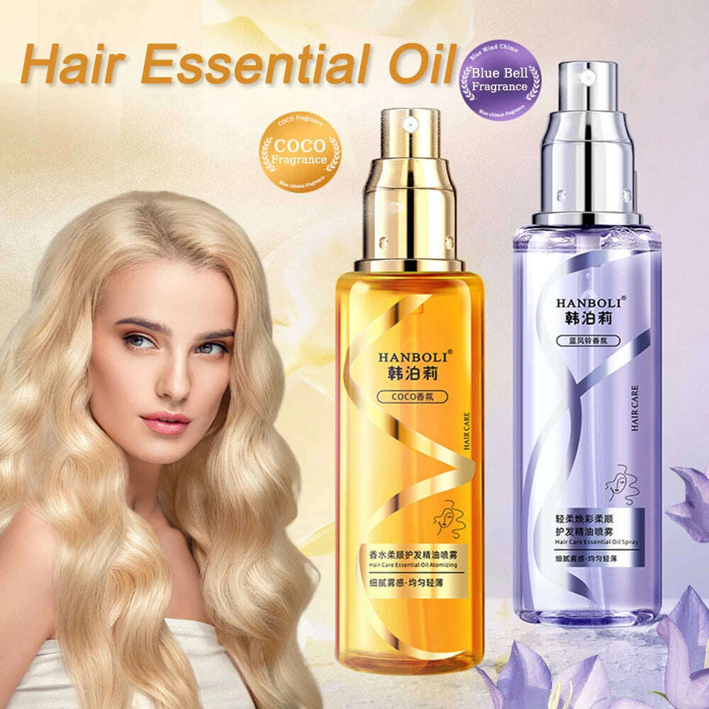 100Ml Premium Harmless Hair Oil Spray Scented Nourishing Conditioning Oil Deeply Moisturizing Hair Curly Sheen Spray Gift Women